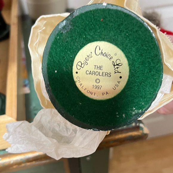 Byers choice set of 3. Two child skaters and one adult female. All in red. - Picture 7 of 7